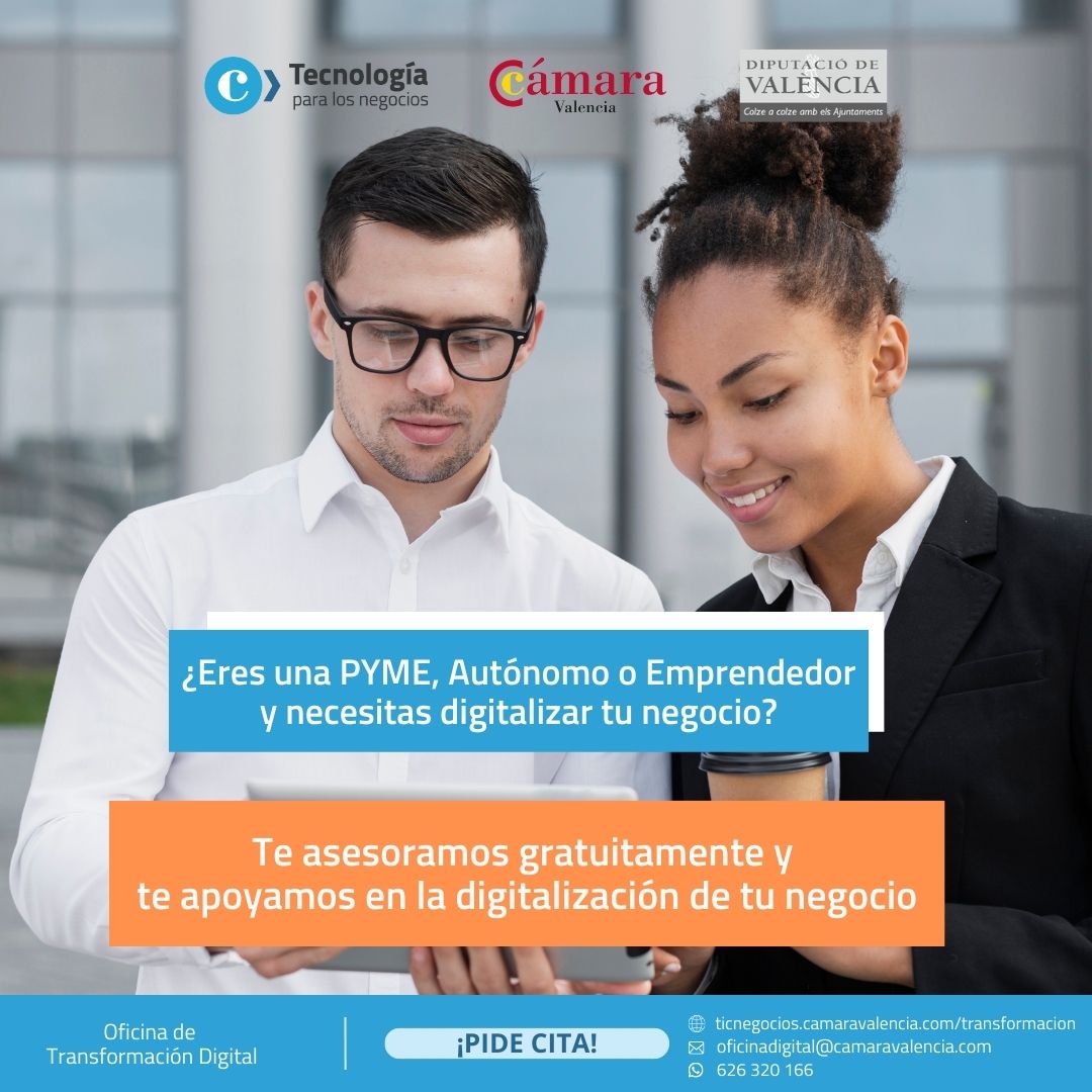 La Oficina de Transformación Digital de Cámara Valencia amplia su servicio de asesoramiento gratuito en digitalización empresarial